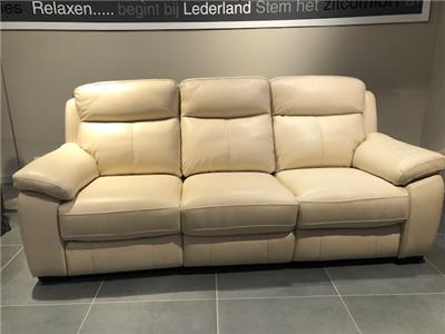 Lederland BEVERWIJK Showroommodel Alena 3 zitsbank + 2x elec.rlx L/R